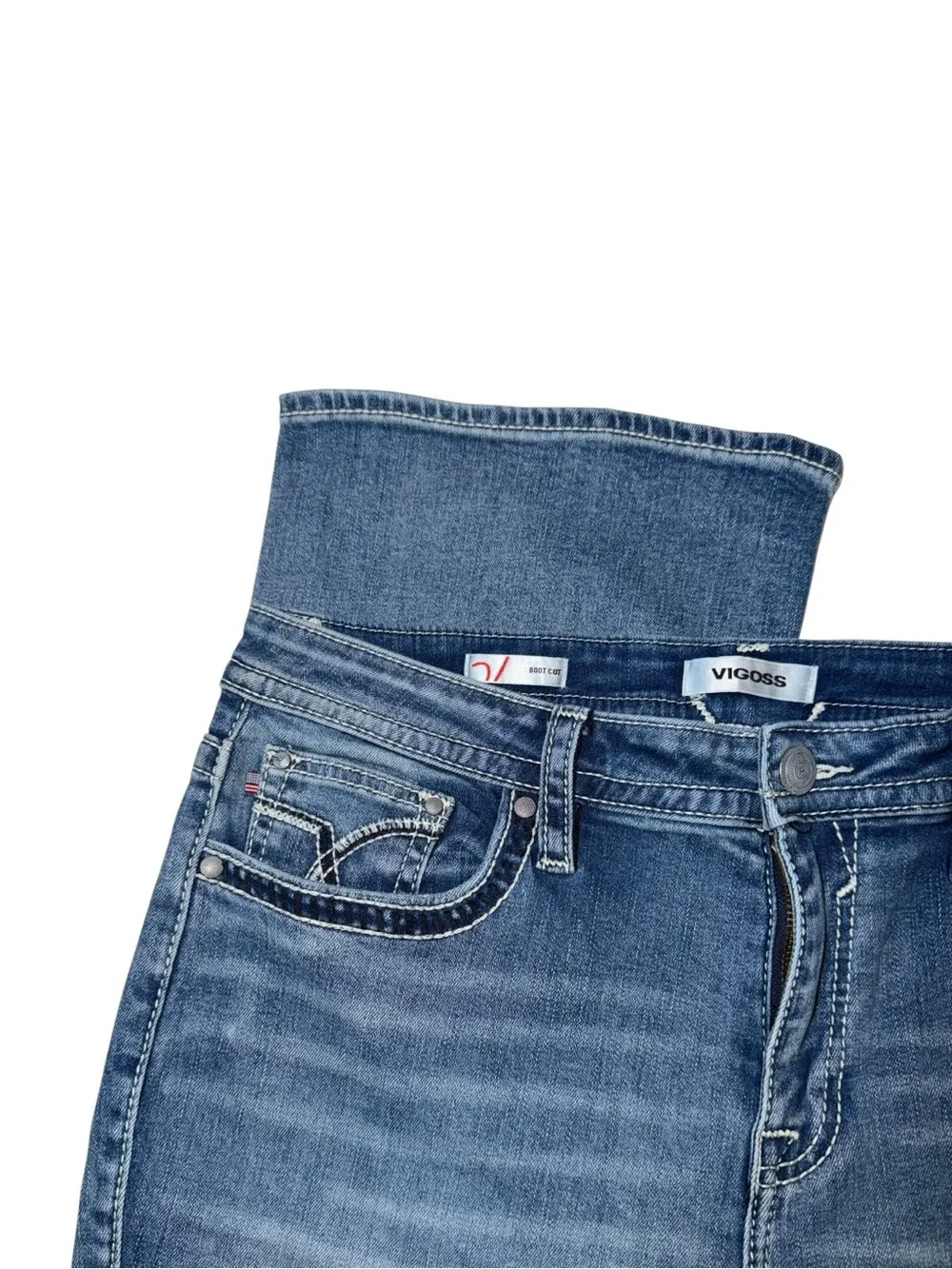 Vigoss Women's Light Wash Boot Cut Jeans